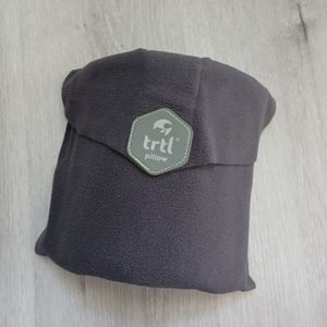 NEW TRTL travel pillow washable lightweight compact hypoallergenic grey